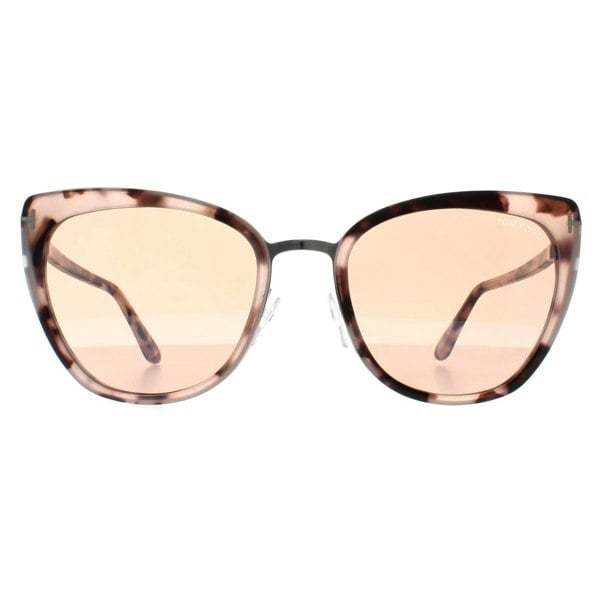 Tom Ford Sunglasses Simona FT0717 55G Coloured Havana Brown Mirror