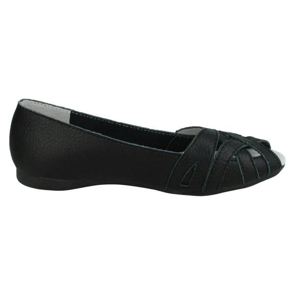 Down to Earth Ladies Down To Earth Peep Toe Casual Shoes F00328