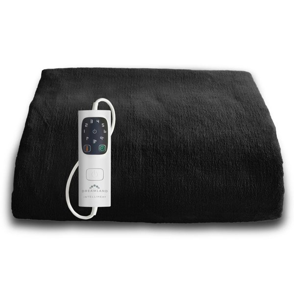 Dreamland Snuggle Up Heated Throw Electric Blanket - Black - 120cm x 160cm