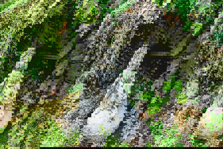 Fairy on a Rock Garden Ornament