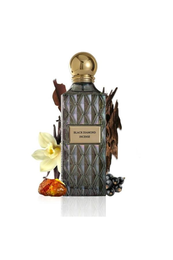 IBRAQ Black Diamond Incense Eau de Parfum 150ml Premium Arabian Fragrance