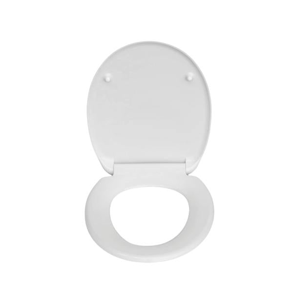 RTS White Thermoplastic Top Fix Soft Close Quick Release Toilet Seat