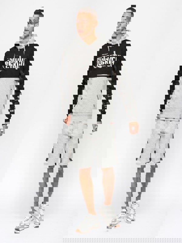 Crosshatch Compounds Hoodie Black/Grey Marl