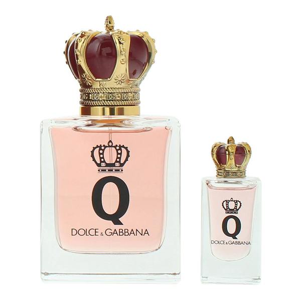 Dolce & Gabbana Q Eau de Parfum 50ml + Eau de Parfum 5ml Mini Gift Set for Her