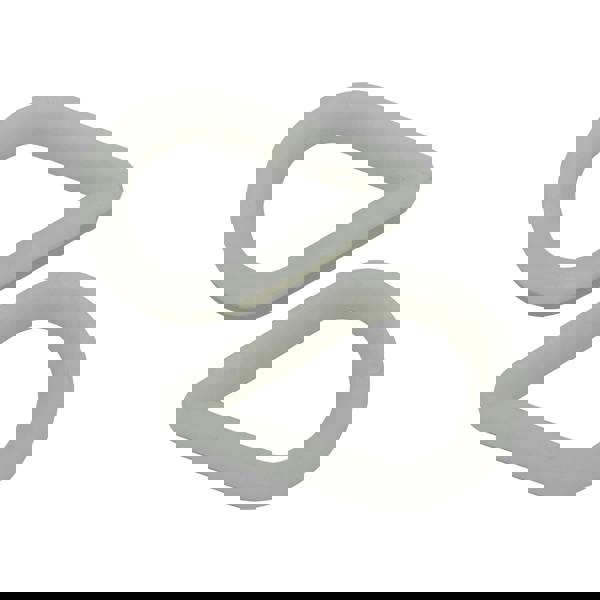 x2 10MM White Nylon Soft Rope Thimbles - Marine Eye Slicing Loop