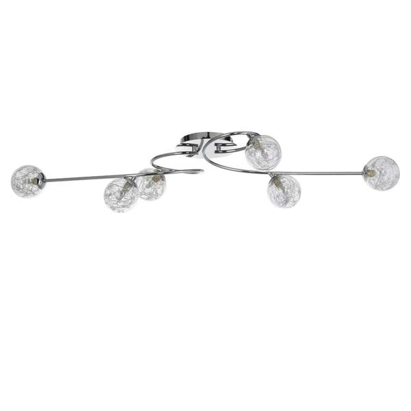 Pagazzi Lighting Jaymie 6-Light Chrome Semi-Flush Ceiling Light