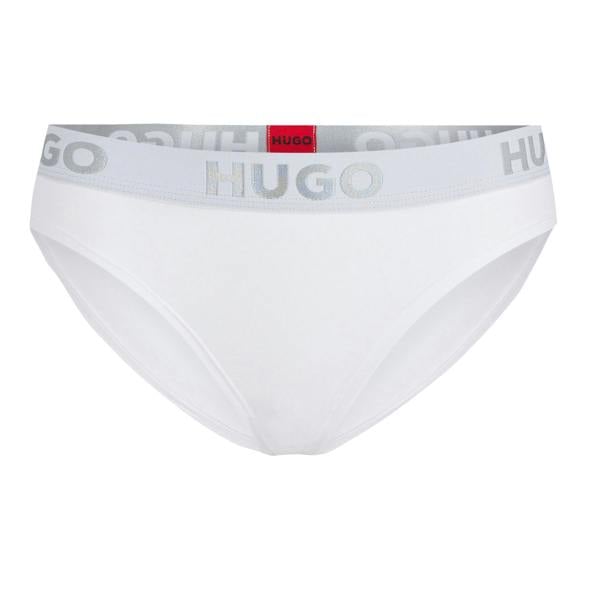 Hugo Womens/Ladies Sporty Logo Briefs - White - 