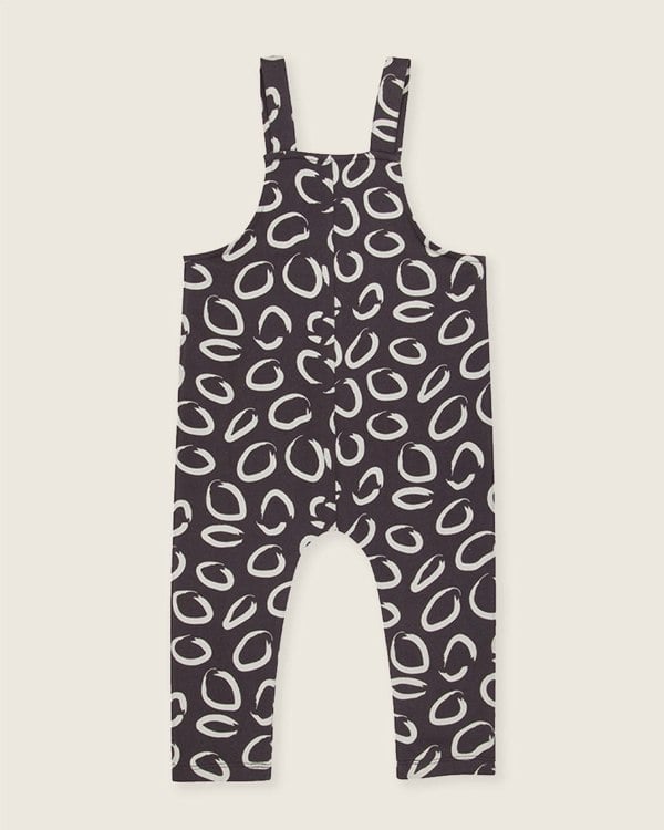 organic cotton Brown Eyespot Print Dungarees - image 4