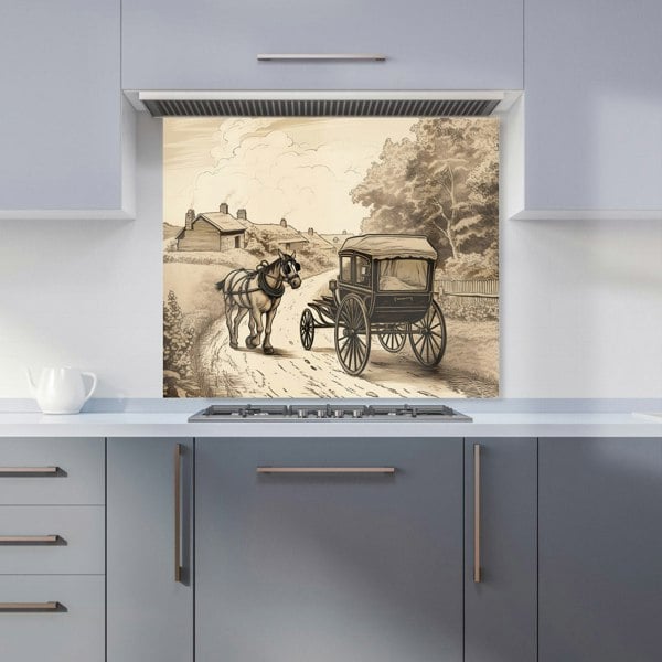 Warren Reed - Designer A Horse And His Cart Kitchen Splashback