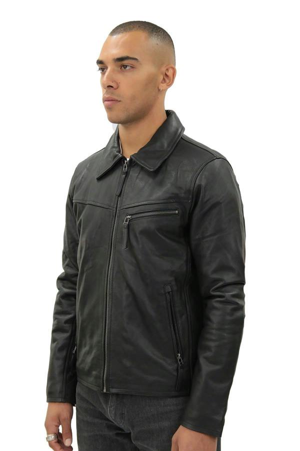 Infinity Leather Men's Harrington Cow Hide Leather Jacket-Lima