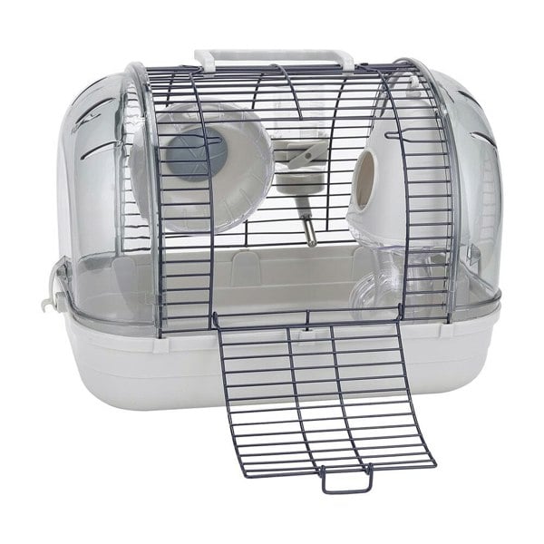 Crystal View Hamster Cage with Silent Exercise Wheel & Accessories Living and Home