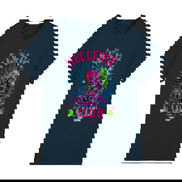 Stranger Things Kids Hellfire Dice T-Shirt - Navy