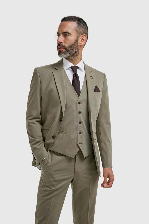 House of Cavani Donatella - Men's Sage Green Tailored Fit Blazer