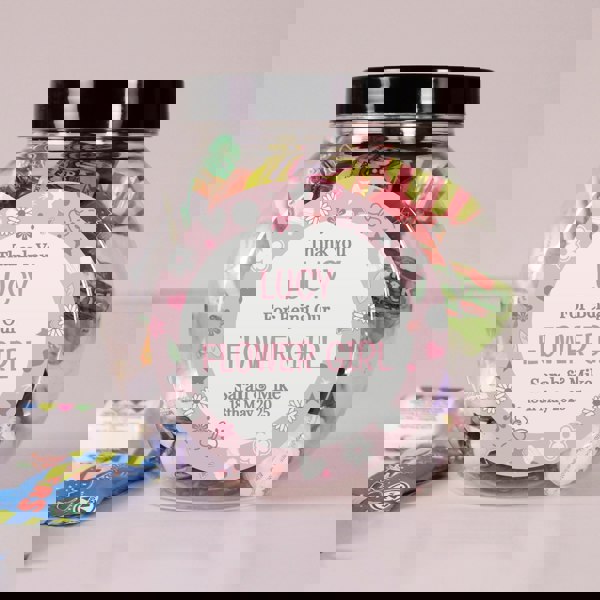 Personalised Memento Company Personalised Flower Girl Sweet Jar