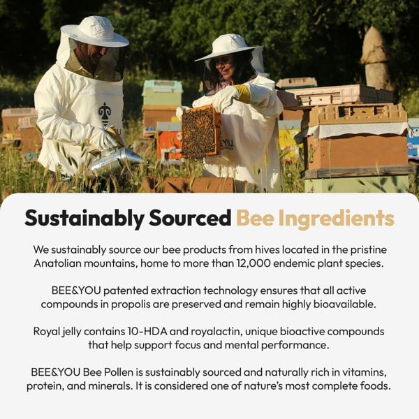 BEE&YOU Royal Jelly Propolis Bee Pollen Tablets