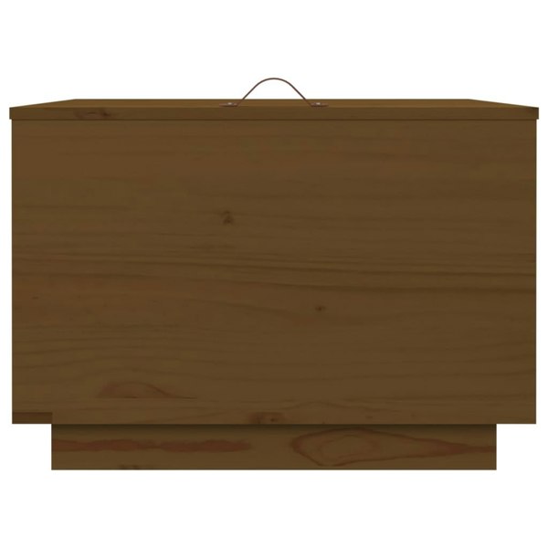 Berkfield Storage Boxes with Lids 3 pcs Honey Brown Solid Wood Pine