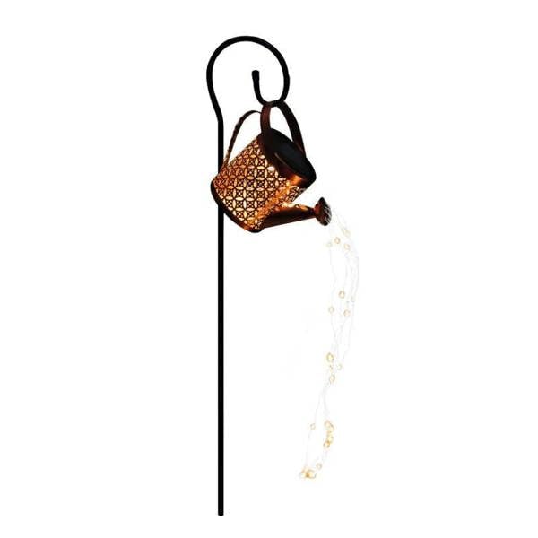 Gardenwize Solar Stake Light – Watering Can Cascade LED Garden Light