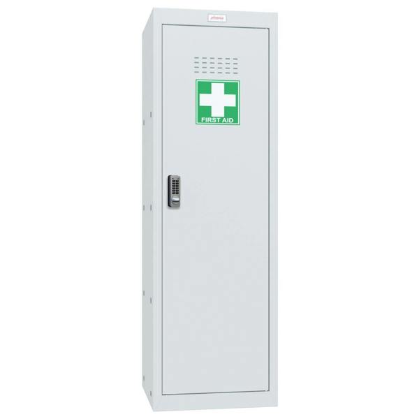 Phoenix Safe Phoenix MC1244GGE Size 4 Light Grey Medical Cube Locker with Electronic Lock