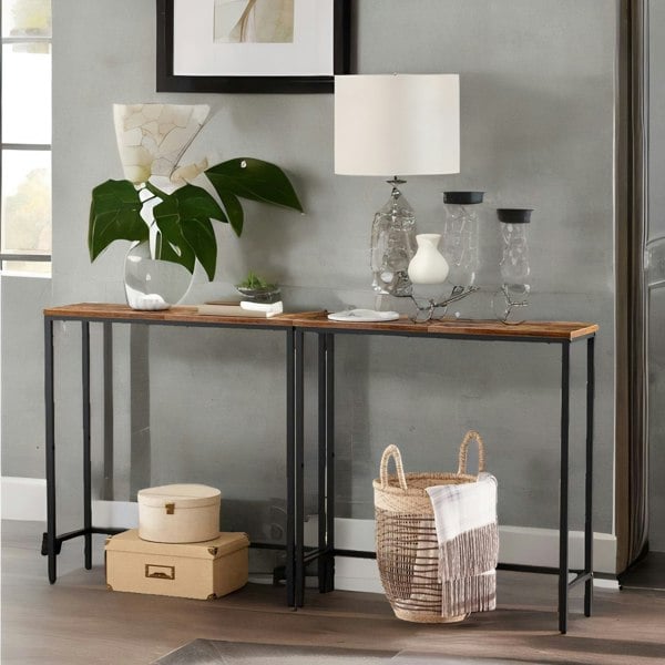 Rafaelo Mobilia Slim Console Table for Hallway