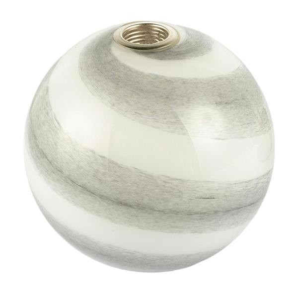 Stylish Pair of Grey Marble Swirl Glass Shades for G9 Lamp Holders Image 4