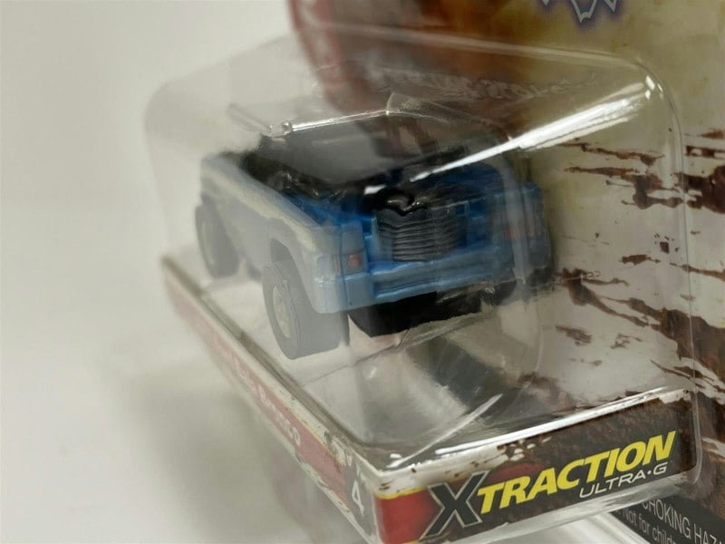 Auto World Slot Cars 1971 Ford Baja Bronco Blue X Traction Off Road HO Scale SC375-4