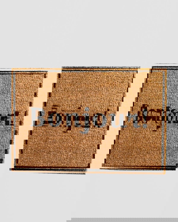 Bonjour Doormat With Border
