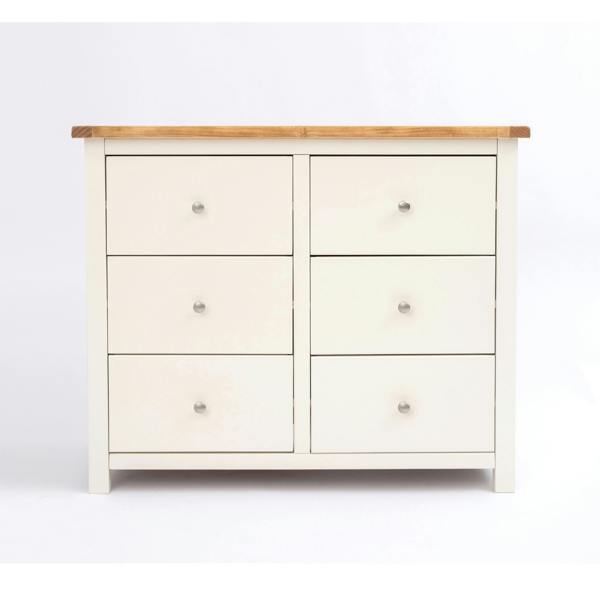 Maggiori 6 Drawer Chest of Drawers Chrome Knob