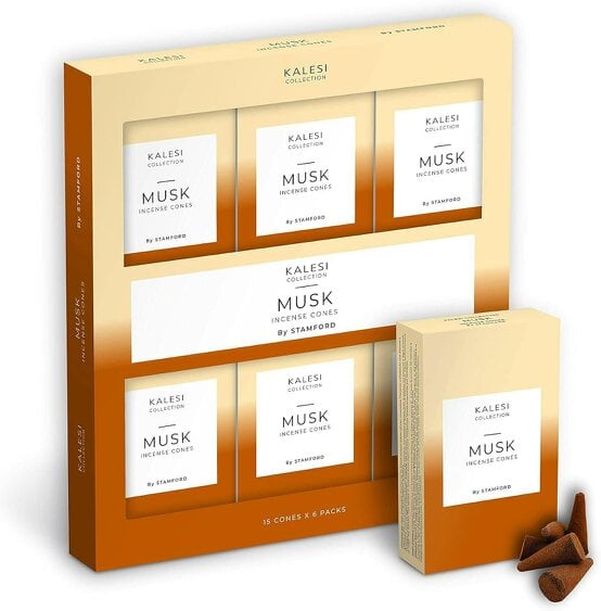 Kalesi Collection Musk Scented Incense Cones Pack of 6