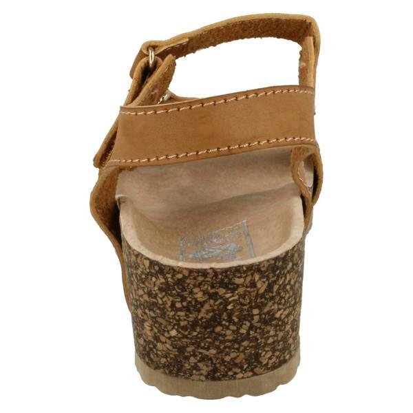 Down to Earth Ladies Down To Earth Mid Wedge Ankle Strap Sandals