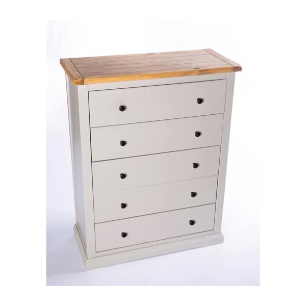 Cabinet Bits Loreo 5 Drawer Chest of Drawers Brass Knob