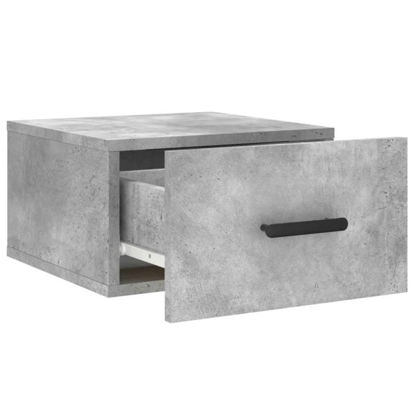 Berkfield Wall-mounted Bedside Cabinet Concrete Grey 35x35x20 cm