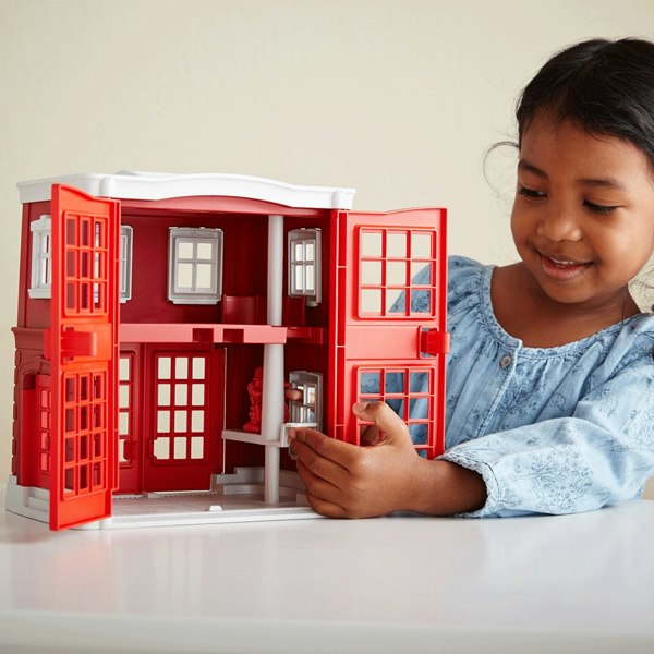 Green Toys Fire Station Playset - Made From 100% Recycled Plastic