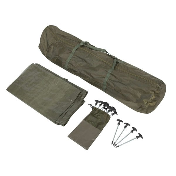 1 Man Waterproof Carp Fishing Bivvy Tent & Reclining Height Adjustable Chair Set - LoopsDirect