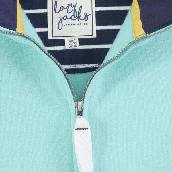 Lazy Jacks LJ33 - Ladies Full Zip Sweatshirt - Peppermint