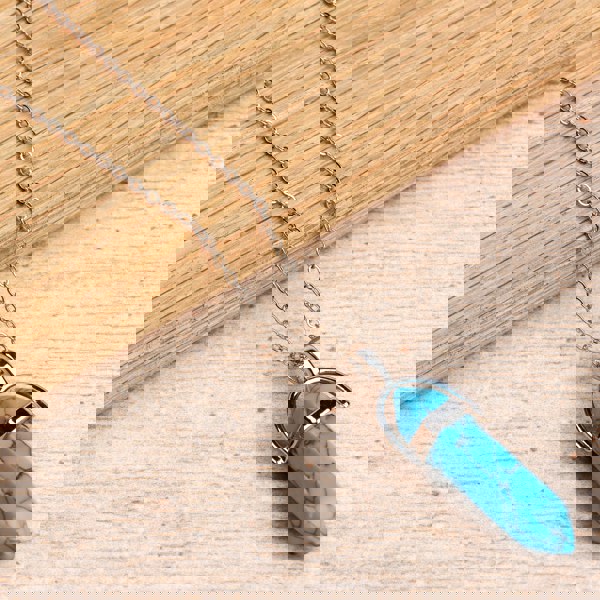 Myga Silver Plated Crystal Pendant