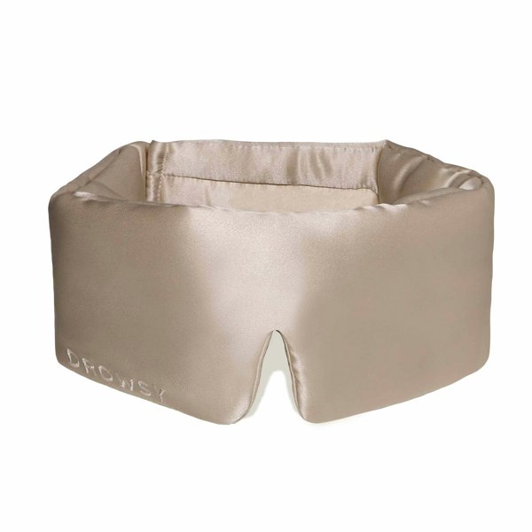 Drowsy Sleep Co Silk Sleep Mask - Dusty Gold