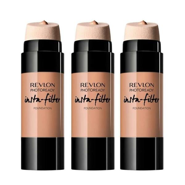 Revlon 3 x Revlon Photoready Insta-Filter Foundation 27ml - 320 True Beige