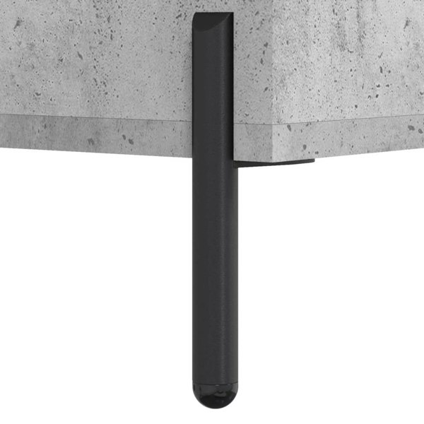 Berkfield Desk Concrete Grey 140x50x75 cm Engineered Wood
