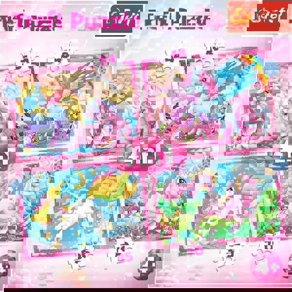 Trefl Unicorns & Magic Puzzle Kids - 4in1
