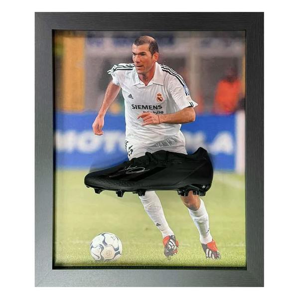 Unbranded Framed Zinedine Zidane Real Madrid signed Adidas football boot