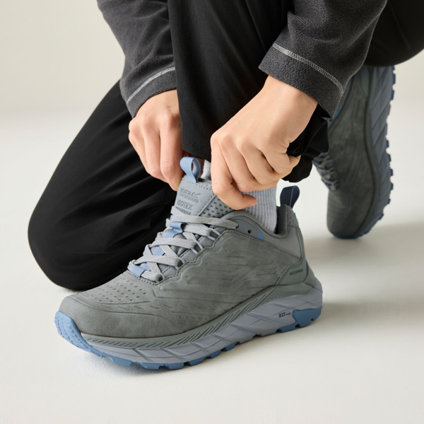 Regatta Womens/Womens Derino Low Walking Shoes - Dark Steel/Dusky Blue
