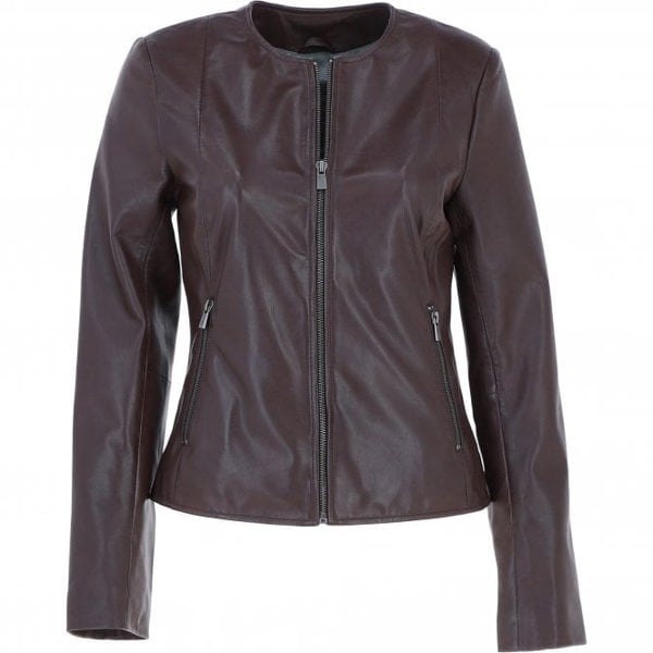 Ashwood Collarless Ladies Casual Leather Jacket: AWL-1282