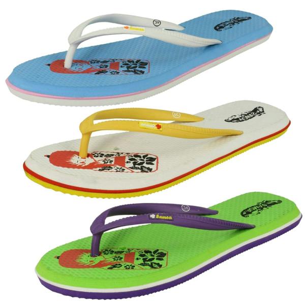 Spot On Ladies Samoa Slip On Casual Sandals