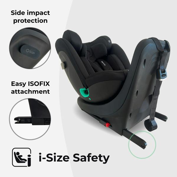 My Babiie MBCS300 i-Size (40-150cm) Spin Car Seat - Black