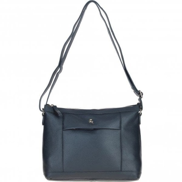 'Windsor' Real Leather Shoulder Bag: AJ1