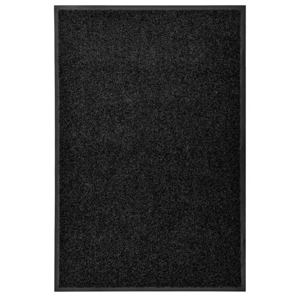 Berkfield Doormat Washable Black 60x90 cm
