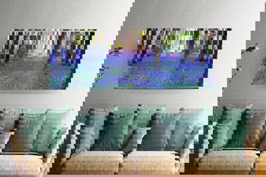 bluebell wood canvas art wall print