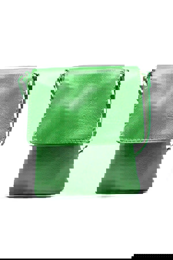 Kitise Stylish Flap Small Genuine Italian Leather Crossbody Bag