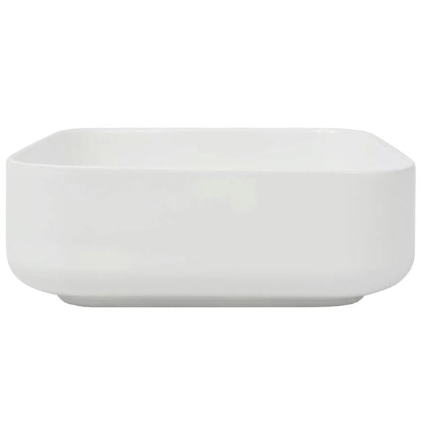 Berkfield Basin Square Ceramic White 39x39x13.5 cm
