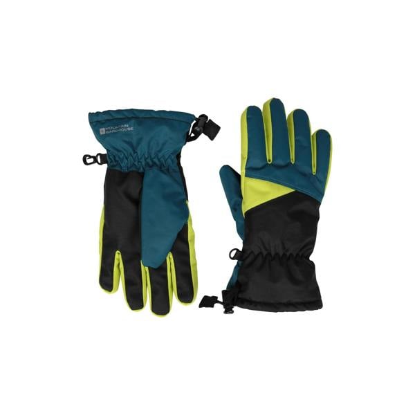 Mountain Warehouse Childrens Extreme Waterproof Ski Gloves - Dark Green